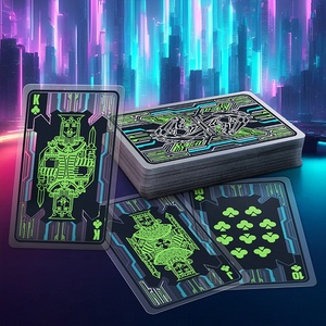 Cartas de Juego Familiares Cyber Steed con Acabado Brillante Transparente de Plástico - Product Image 6