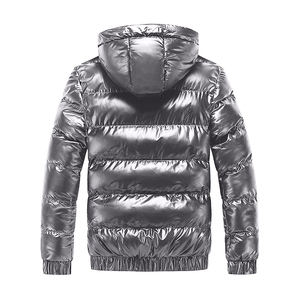 Veste matelassée brillante de style streetwear pour hommes et femmes, de bonne qualité, avec col montant, dernier design d'hiver en promotion - Product Image 6