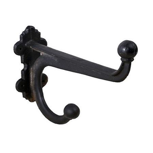 Crochet mural personnalisé en fer noir fait main, de différentes tailles et formes, pour clés, manteaux et chapeaux, provenant du meilleur exportateur en Inde. - Product Image 4