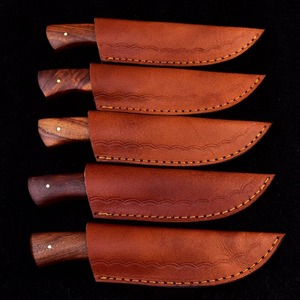 Cuchillos de Caza de Acero de Damasco Hechos a Mano Personalizados OEM |   Cuchillo de hoja fija con mango de palisandro y punta caída |   EDC |   Garantía de 3 años - Product Image 4