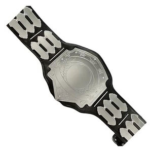 Ceinture de lutte unisexe GLOWING NEON INDUSTRY sportive à taille haute avec boucle en alliage et sangle en PU noir imprimée par transfert thermique - Product Image 1