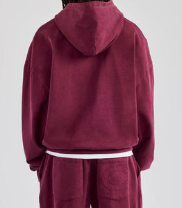 Custom mens tracksuit manufacturer <b>600gsm</b> cotton fleece embroidered streetwear USA - Product Image 2