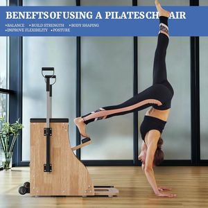 Silla de Pilates Wunda Combo con Asas y Pedales Separados, Máquina Reformer para Entrenamiento de Core y Rehabilitación - Product Image 3