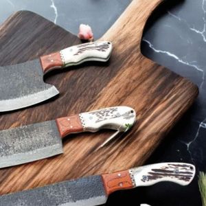 Ensemble de couteaux de cuisine haute performance avec des lames tranchantes et des manches confortables pour les chefs professionnels et la cuisine domestique - Product Image 5