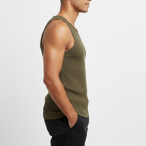 Camiseta sin Mangas para Hombre, Moderna, con Logotipo Personalizado, Transpirable, Informal, de Algodón, para Gimnasio, Entrenamiento, Fitness, Verano, Ropa Deportiva Cómoda - Product Image 5