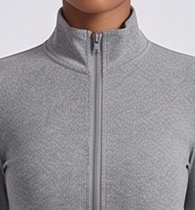 Chaquetas Deportivas Cortas Ajustadas para Mujer, Chaqueta de Yoga con Orificios para los Pulgares, Chaqueta Deportiva Corta con Cuello Alto para Mujer - Product Image 6