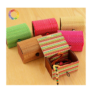 Boîte Cadeau en Bambou Naturel Écologique Faite à la Main, Conteneur de Rangement Tressé pour Thé, Cadeaux, Souvenirs, Bijoux, Décoration Intérieure, Personnalisable en Gros - Product Image 1