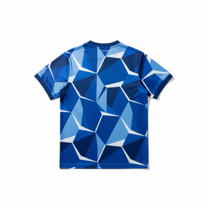 Maillot de football unisexe à manches courtes, col rond, en polyester anti-humidité, coupe régulière pour adulte, couleur unie, été, avec nom d'équipe et motif à carreaux - Product Image 4