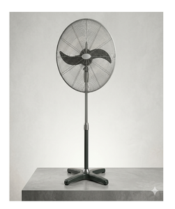 Ventilateur sur pied moderne avec base ronde, haute vitesse, électrique, pour la maison et le bureau - Product Image 2