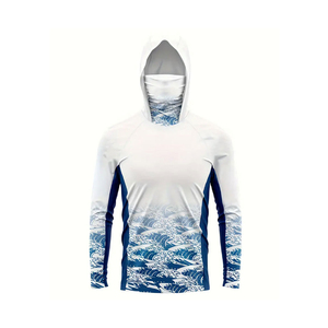 Hoodie de pêche haute performance UPF50+ anti-UV, séchage rapide, pour hommes, vente en gros, faible MOQ - Product Image 3