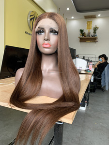 Peluca de corte pixie de 150g y 6 pulgadas con cabello humano Remy virgen Frontal de 13x4 100% de proveedor de Vietnam sin procesar - Product Image 4