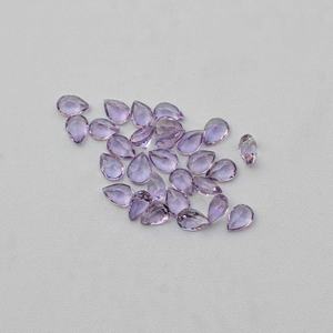 6x8mm Rare naturel rose améthyste à facettes poire coupe pierre précieuse en vrac pour la fabrication de bijoux fournisseur en gros pierre d'améthyste à vendre - Product Image 3