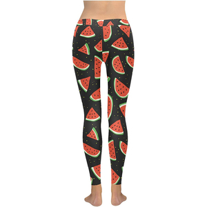 เลกกิ้งผู้หญิงแบบสั่งทำพิเศษ พิมพ์ลายแบบซับลิเมชั่น ความยาวเต็มตัว คุณภาพสูง ผลิตจากผ้าโพลีเอสเตอร์ผสมสแปนเด็กซ์ แห้งเร็ว ระบายอากาศได้ดี - Product Image 3