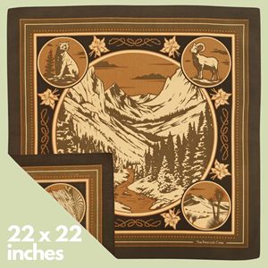 Mountain Sheep Design Custom Cotton Polyester Blend Premium Customize Bandana Custom Printed Design Paisley Bandana <b>Square</b> <b>Scarf</b> - Product Image 5