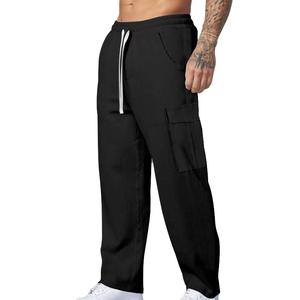 Pantalones de punto ligeros para hombre, pantalones de punto transpirables para hombre, pantalones de punto ligeros informales para hombre - Product Image 1