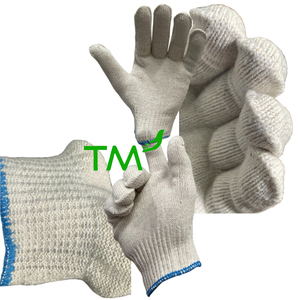 Guantes de algodón con puntos de PVC antideslizantes para trabajo de seguridad, hechos en Vietnam, 65g - Product Image 2