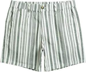 Shorts Bermuda en Coton Oxford Marron Uni pour Homme, Taille Mi-Haute, Fermeture Boutonnée, Style Décontracté, Tissu Respirant - Product Image 5