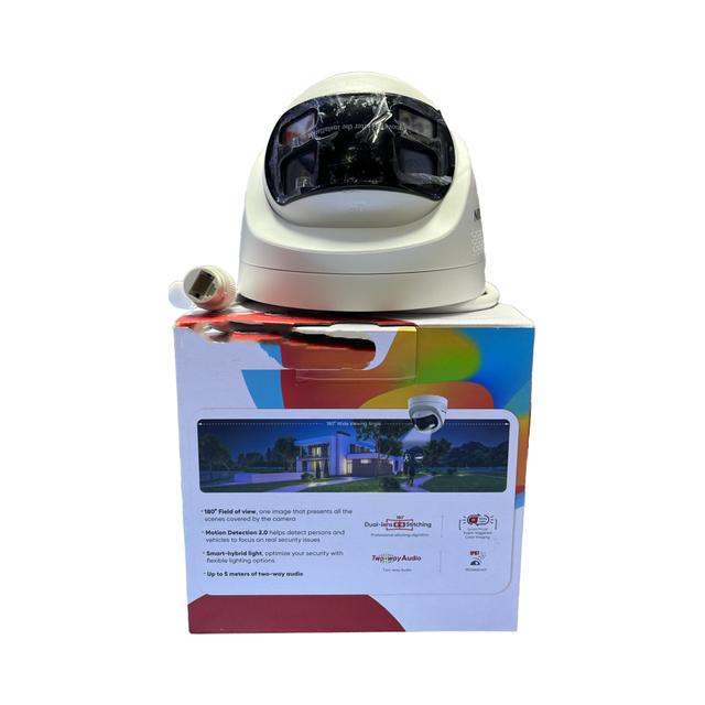HIKVISION DS-2CD1367G2HP-LIUF/SL 6 MP Dual Lens Stitched Wide Angle ColorVu with Smart Hybrid Light Fixed Turret Network Camera