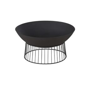 Freestanding Iron Fire Pit with <b>Log</b> Grate for Outdoor Wood Burning <b>Heating</b> - Product Image 2