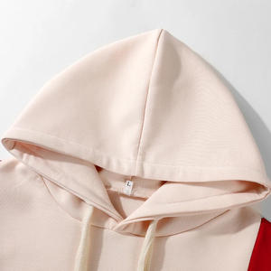 Sweat à capuche double couche en coton épais 380 GSM, imprimé DTG personnalisé, bicolore, tricoté, pour l'hiver, le plus vendu en gros - Product Image 2