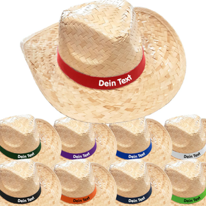 Sombrero de Paja de Playa Colorido Estilo Puebla de 49 cm de Diámetro, Estampado, para Uso Casual, Fiestas de Verano, Vacaciones, Vietnam - Product Image 5