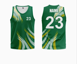 Maillot de basketball en jersey brodé de haute qualité, respirant et anti-humidité, avec impression par transfert thermique, vente en gros - Product Image 3
