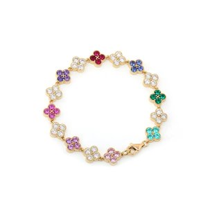 Bracelet chaîne élégant pour femme en moissanite et diamant, argent sterling 925, bijou de luxe tendance, cadeau - Product Image 5