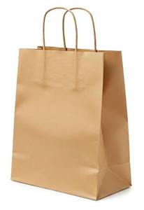 Bolsa de Papel Kraft de Bambú con Asas Retorcidas, Impresión Flexográfica, Diseño Moderno, Ecológica, Biodegradable, Resistente, Termosellable, para Comestibles - Product Image 5