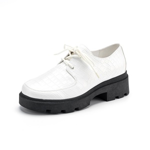 Zapatos de Mujer OEM ODM, Mocasines Clásicos de PU con Cordones, Zapatos Casuales de Oficina, Zapatos de Vestir, Calzado Femenino para Todas las Temporadas - Product Image 2