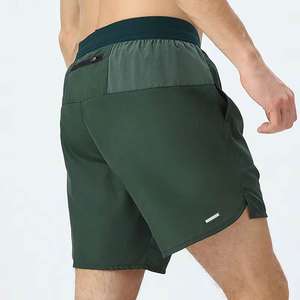 100% Polyester Taille 2XS-2XL Logo personnalisé Short de sport déversé sur le côté Shorts de course Shorts de survêtement - Product Image 5