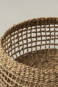 Set of 3 <b>round</b> seagrass <b>baskets</b> Handmade Storage <b>Basket</b> Wholesale eco-friendly Made in Viet Nam - Product Image 5