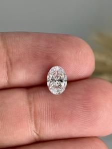 Diamante Blanco de Corte Ovalado Cultivado en Laboratorio, Color E, Claridad VVS1-VS1, 1ct-5ct, para Joyería - Product Image 4