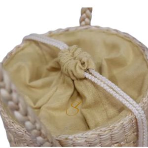 Bolso de Jacinto de Agua Hecho a Mano, Regalo de Boda Ecológico, Bolso de Cesta Tejida Natural - Product Image 4