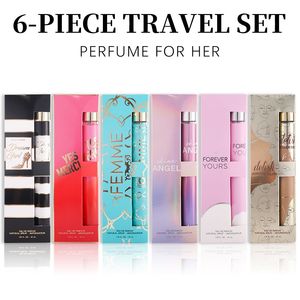 Set da Viaggio di 6 Profumi da Donna, Fragranze Rinfrescanti e Durature in 6 Aromi Unici, Mini Profumi per Uso Quotidiano - Product Image 1