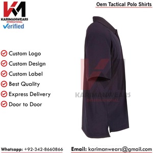 Camisetas Polo Tácticas Transpirables y Elásticas para Trabajo, Seguridad y Equipos de Exteriores, Logotipo Personalizado, Proveedor Mayorista de Exportación - Product Image 4