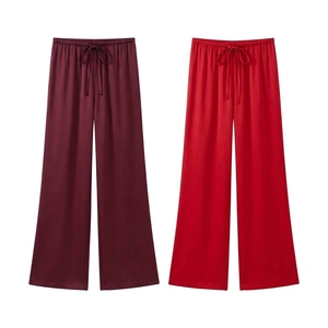 Heavyweight <b>Womens</b> Joggers High Waist Cotton Fleece Baggy Fit Custom Private Label <b>Sweatpants</b> - Product Image 2