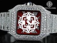 Montre Hip Hop de haute qualité avec diamants Moissanite, aspect entièrement serti de diamants, pour un usage quotidien, les voyages d'affaires, les fêtes et les occasions spéciales