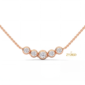 Collar con Colgante de Diamante Cultivado en Laboratorio con Engaste de Bisel, Cadena de Oro de Plata Esterlina 925, Collar Solitario para Mujer, Joyería Minimalista - Product Image 5