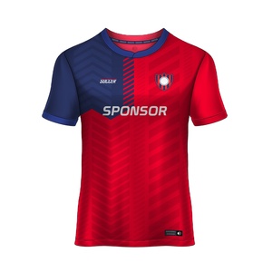 Maillots de football personnalisés sublimés pour la nouvelle saison, respirants, à séchage rapide, légers, 100% polyester, maillots de football d'équipe - Product Image 3
