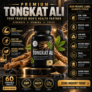 Café Instantáneo Amargo con Ginseng y Tongkat Ali de Malasia, Aroma Intenso para Hombres, en Sobres, Etiqueta Privada, Proveedor Mayorista OEM - Product Image 1