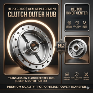 Cubo de Embrague para Motocicleta Hero CD100 |   Reemplazo OEM del Cubo Central del Embrague de Transmisión - Product Image 2