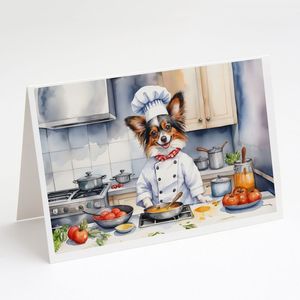 Ensemble de cartes de vœux Papillon le Chef A7 Lot de 8 cartes vierges fantaisistes avec enveloppes Taille 5x7 - Product Image 1