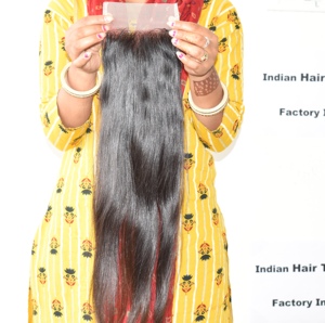 Extensions de cheveux naturels indiens Remy, lisses et soyeux, tissage double trame profond, sans traitement chimique, à prix abordable - Product Image 2