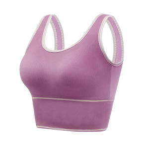 Sujetador Deportivo de Alto Impacto para Mujer, Sin Costuras, Transpirable, para Entrenamiento, Running, Yoga, Gimnasio, Fitness, Media Copa, Talla XS, Spandex - Product Image 6