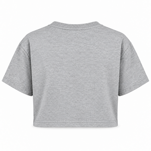 เสื้อยืดครอปทรงวินเทจสำหรับผู้หญิง สไตล์โอเวอร์ไซส์ พิมพ์ลายกราฟิก สตรีทแวร์ แนววิทยาลัย รับผลิตแบบ OEM และรับทำแบรนด์ส่วนตัว - Product Image 2