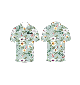 เสื้อโปโลลายดอกเดซี่แบบกำหนดเอง เสื้อกอล์ฟพิมพ์ลาย แขนสั้น เสื้อผ้ากีฬาทีมลำลอง - Product Image 6