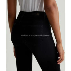 Jeans skinny taille haute tendance automne 2025 pour femmes, bouton unique, coupe slim, denim extensible, OEM - Product Image 3