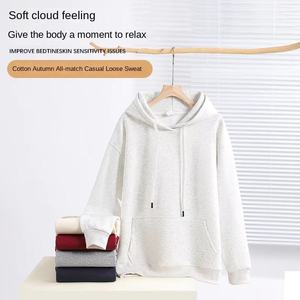 Nouvelle collection automne/hiver : Sweat à capuche uni à manches longues, style décontracté, grande taille, 320 grammes, pour fabricants de vêtements - Product Image 4