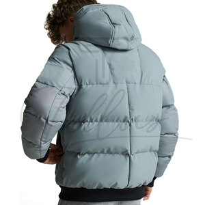 Hot Selling Premium Quality Eco-Friendly High Street Hooded <b>Waterproof</b> Reversible Puffer Jacket <b>Warm</b> Winter Comfortable Men - Product Image 5