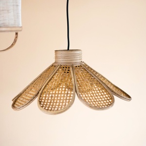 Lampes suspendues en rotin, décoration de chambre pour bébé et enfant en bas âge, abat-jour naturel de la plus haute qualité - Product Image 5